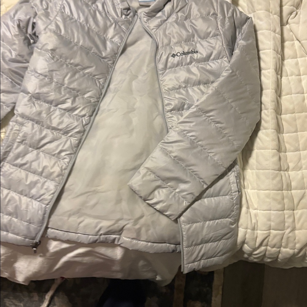Columbia Silver Quilted Jacket